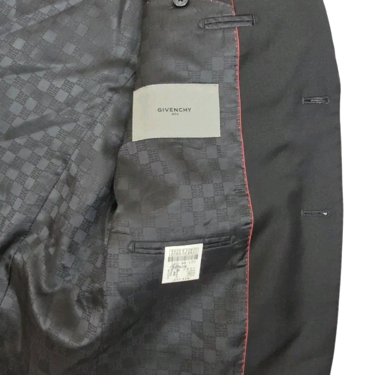 Givenchy 지방시 블랙 울 수트 셋업 40R, 34P 4