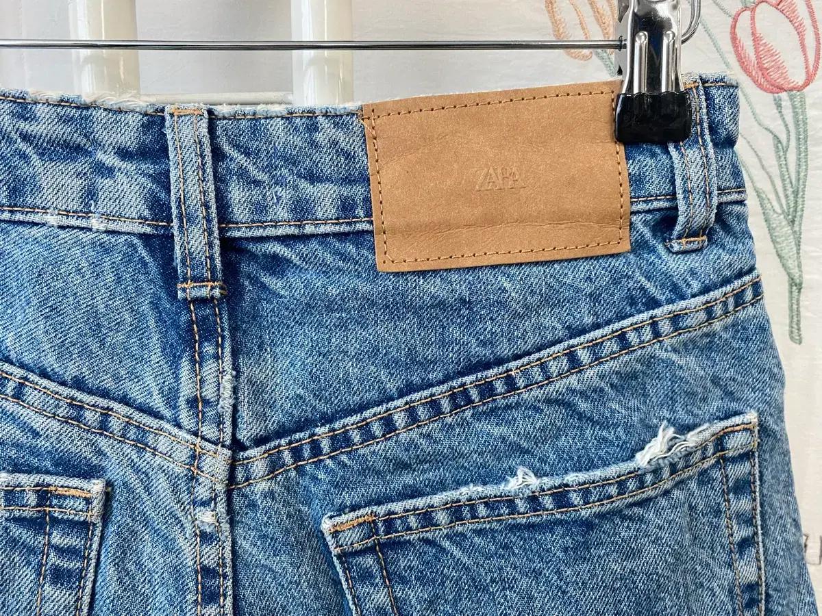 자라 ZARA 데님 롤업포인트 핫팬츠 6
