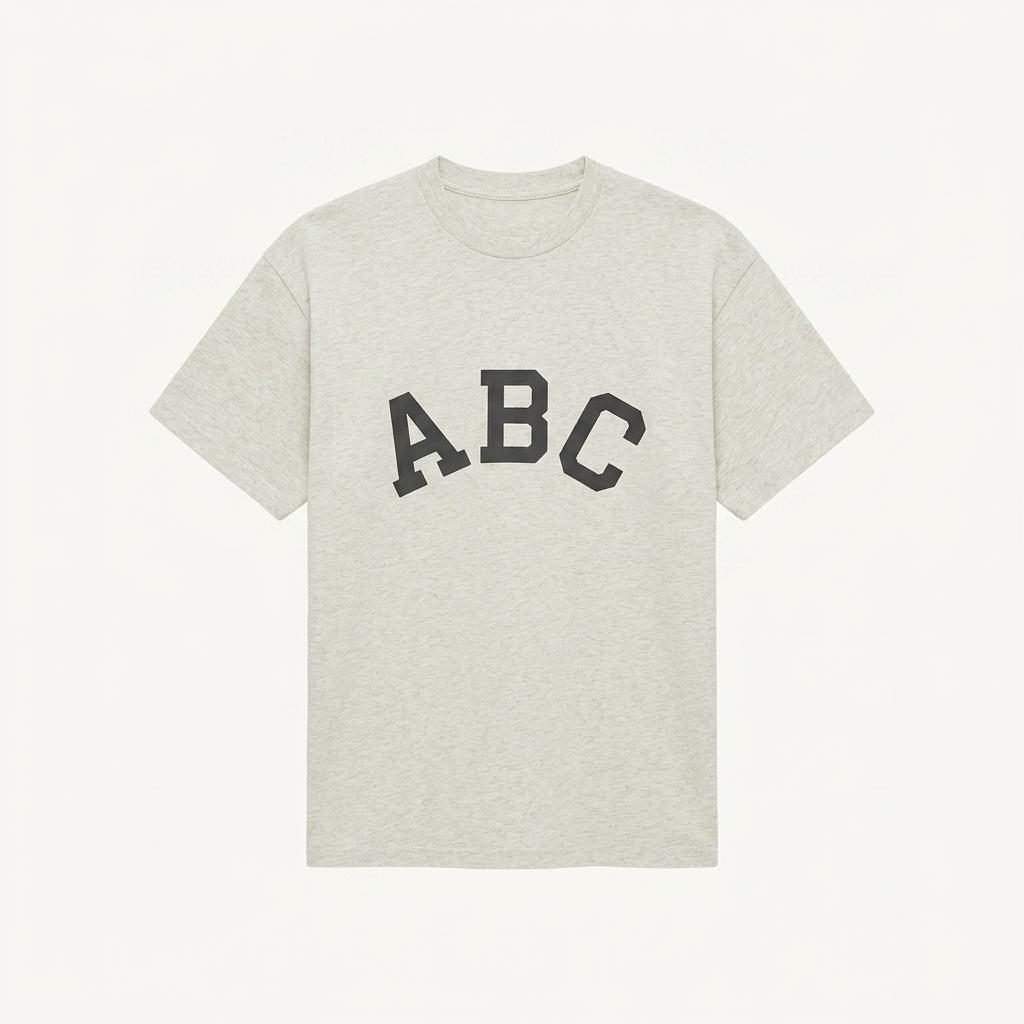 ABC 레터링 빈티지 라운드티 M 1