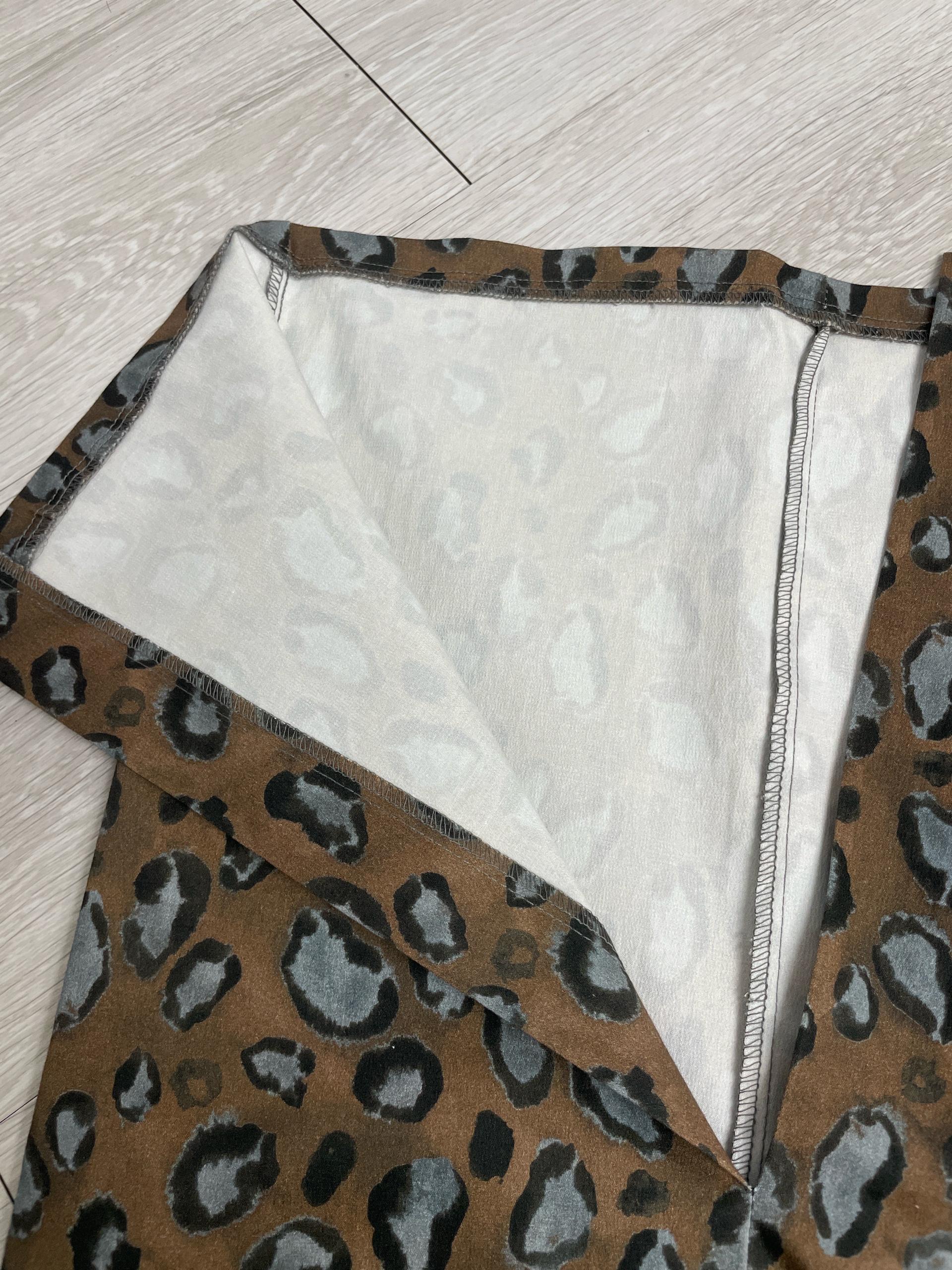레오파드 호피 패턴 롱 스커트 5