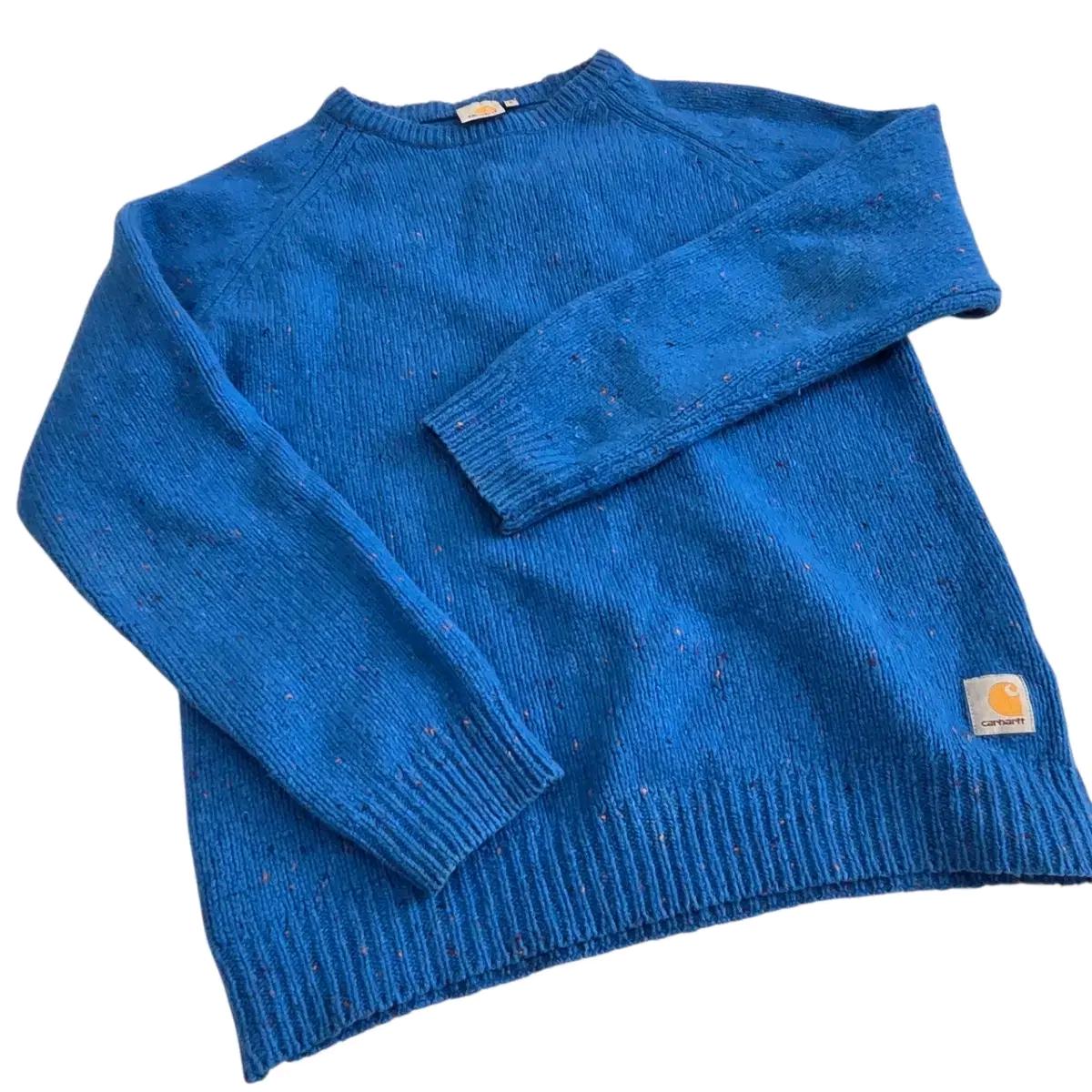 Carhartt 칼하트 블루 램스울 니트 4