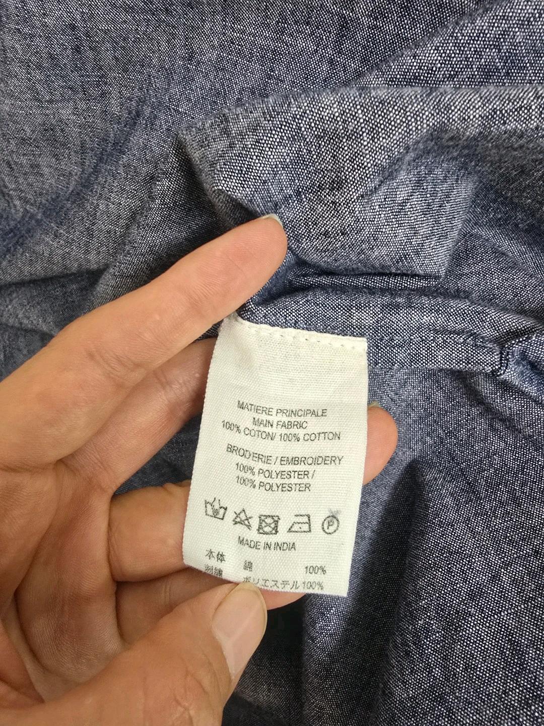 아떼바네사브루노 스퀘어넥 자수라인 데님 원피스 11