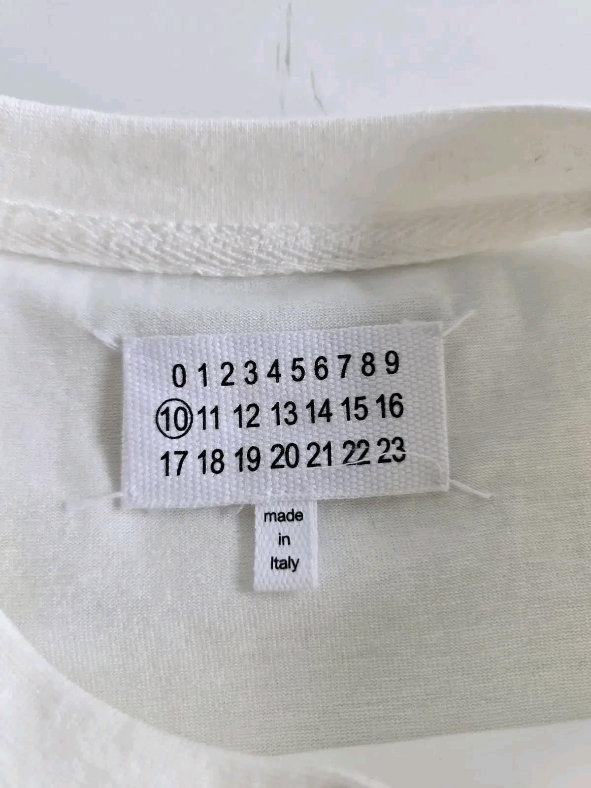 메종마르지엘라 넘버 로고 티셔츠 화이트 XL 4