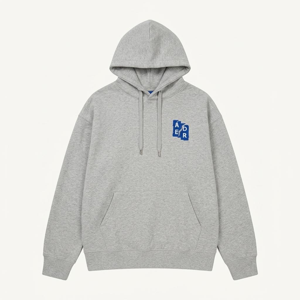 아더에러 6주년 시그니처로고 그레이 후드티 H2945 1