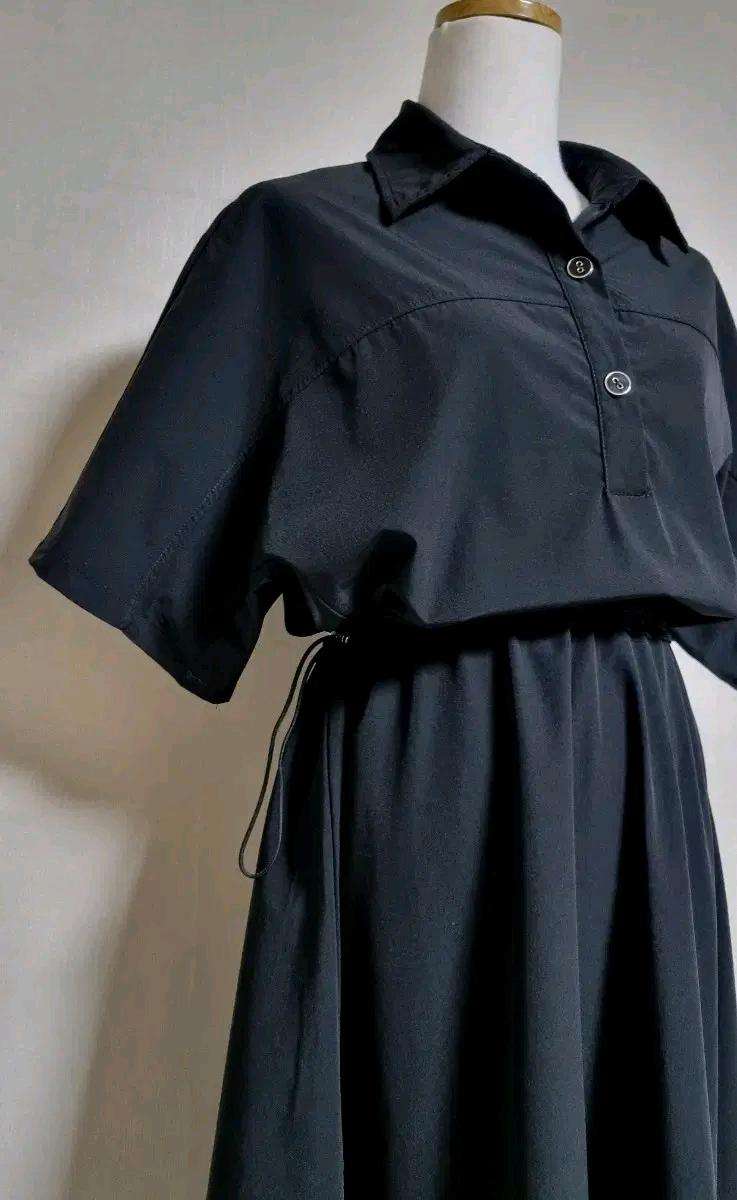 L65 바스락 카라 조임 롱원피스 3