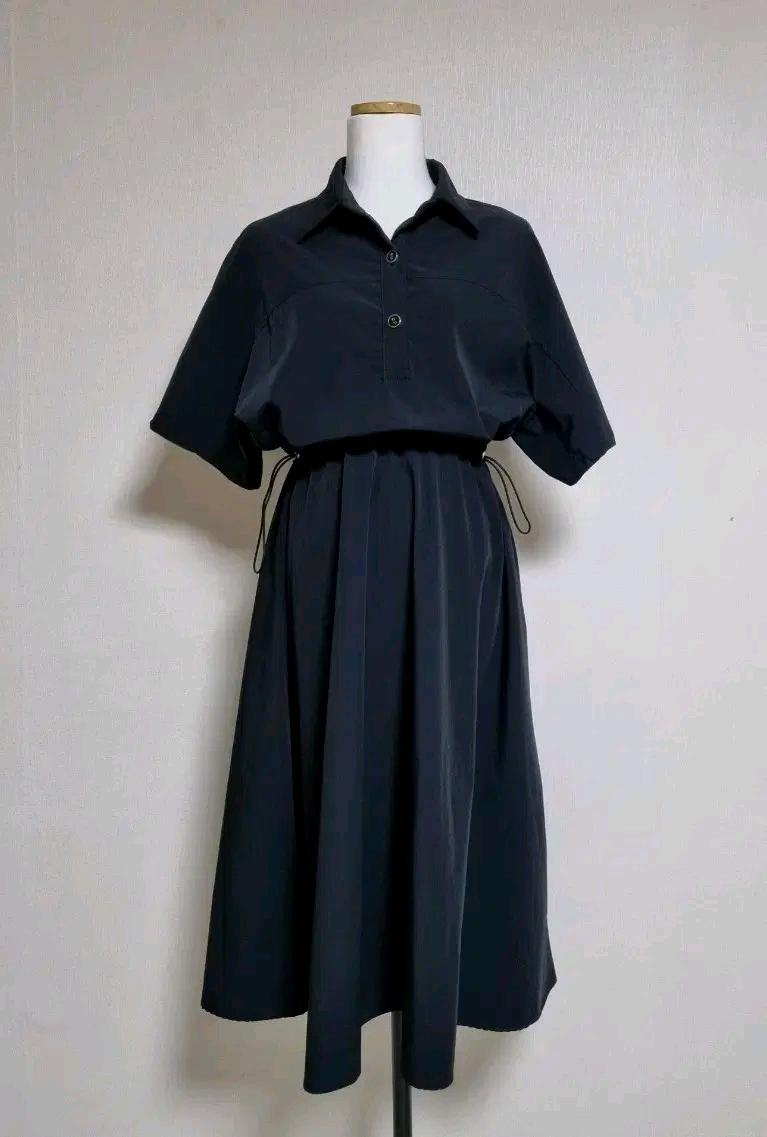 L65 바스락 카라 조임 롱원피스 2