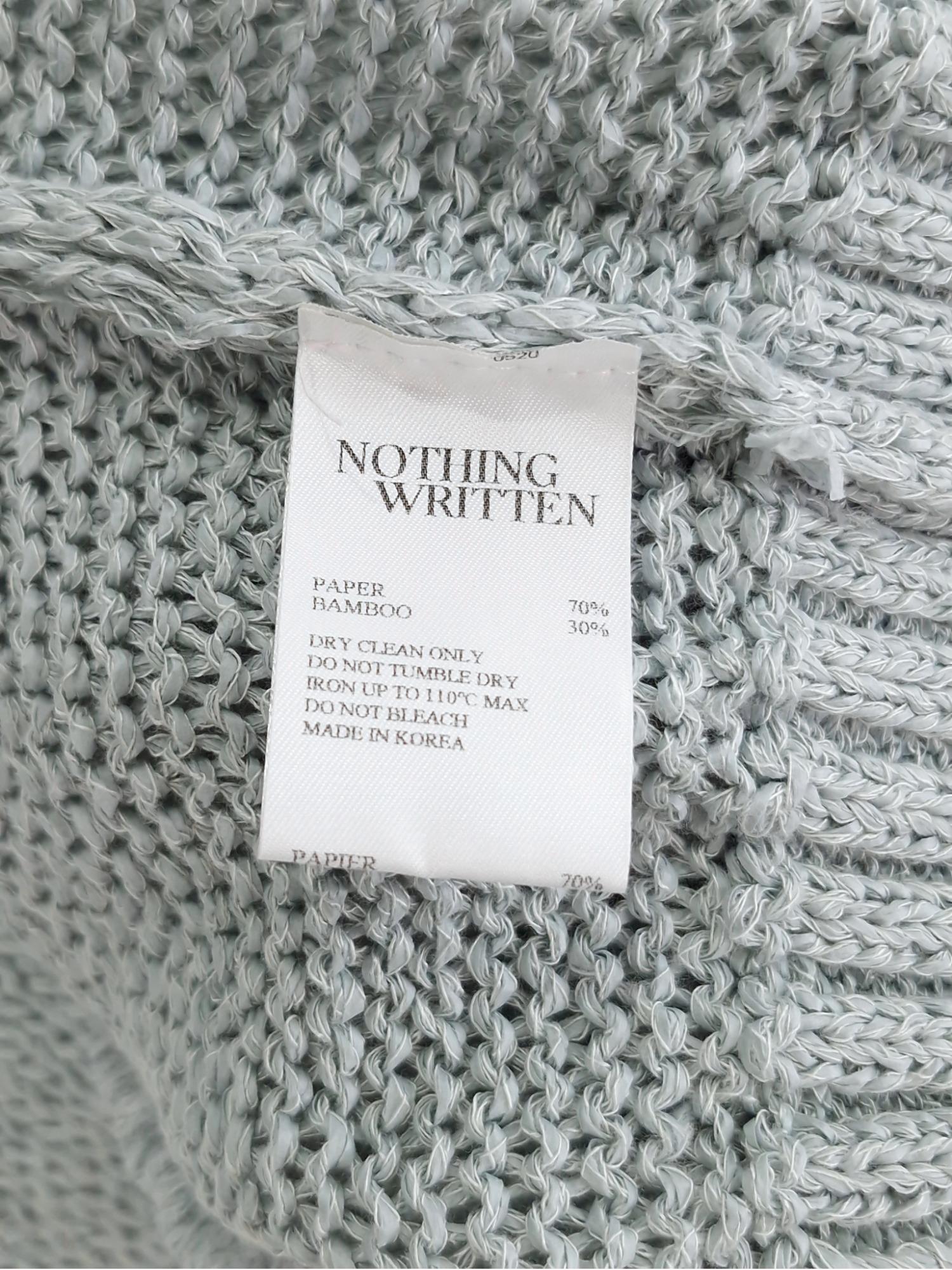 NOTHING WRITTEN 낫띵리튼 썸머 뱀부 니트 [A239] 5