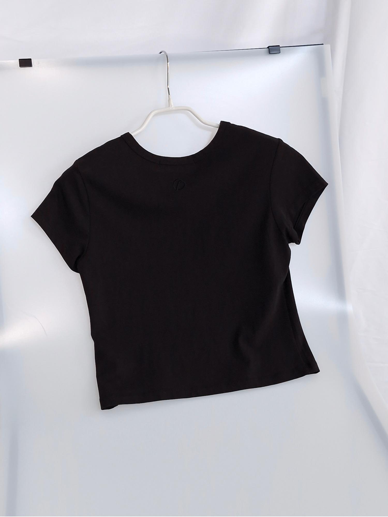TheOpen Product 더오픈프로덕트 블랙 크롭 티셔츠 1 [A240] 3