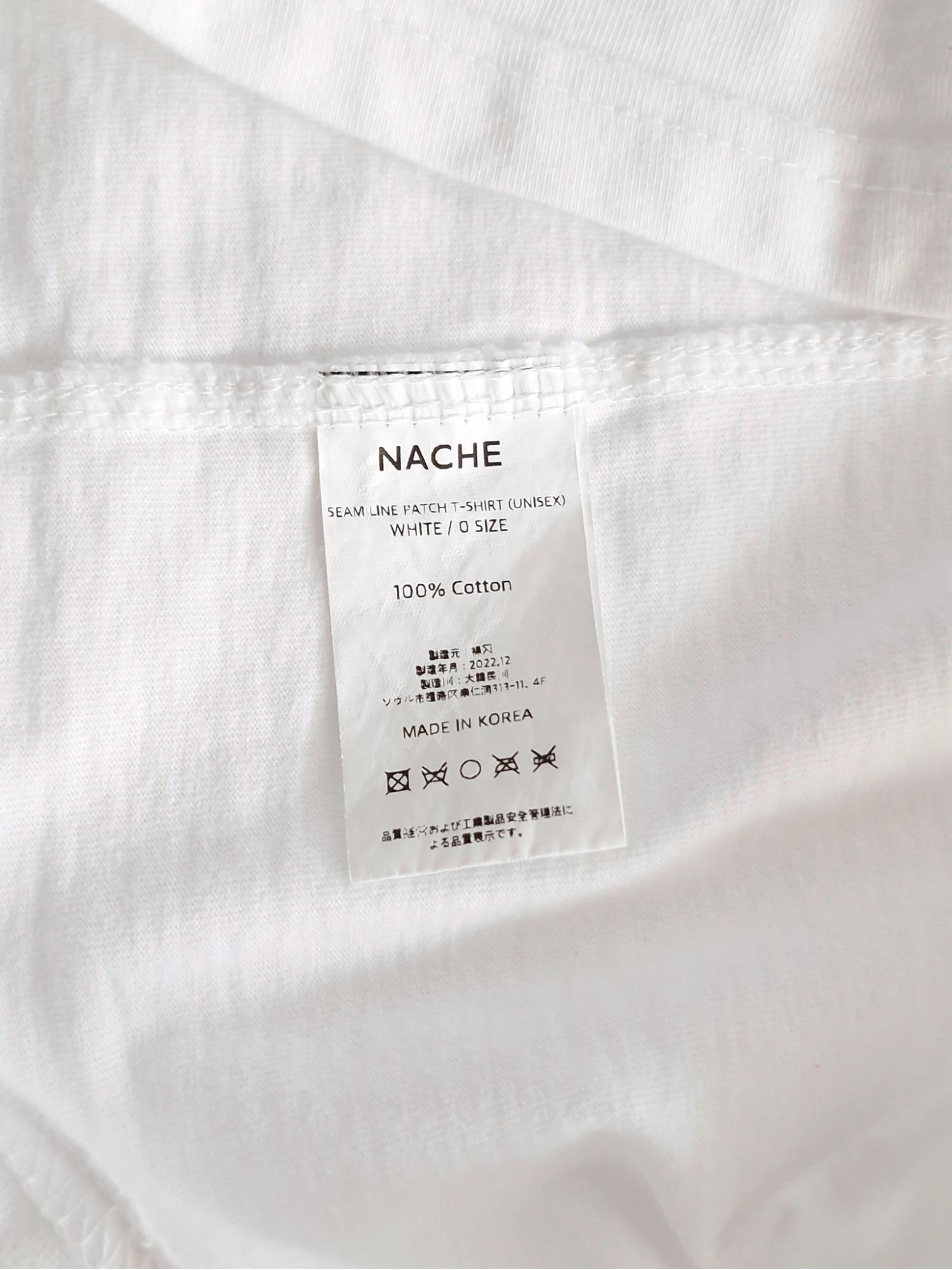 NACHE 나체 화이트 크롭 티셔츠 0 [A241] 5
