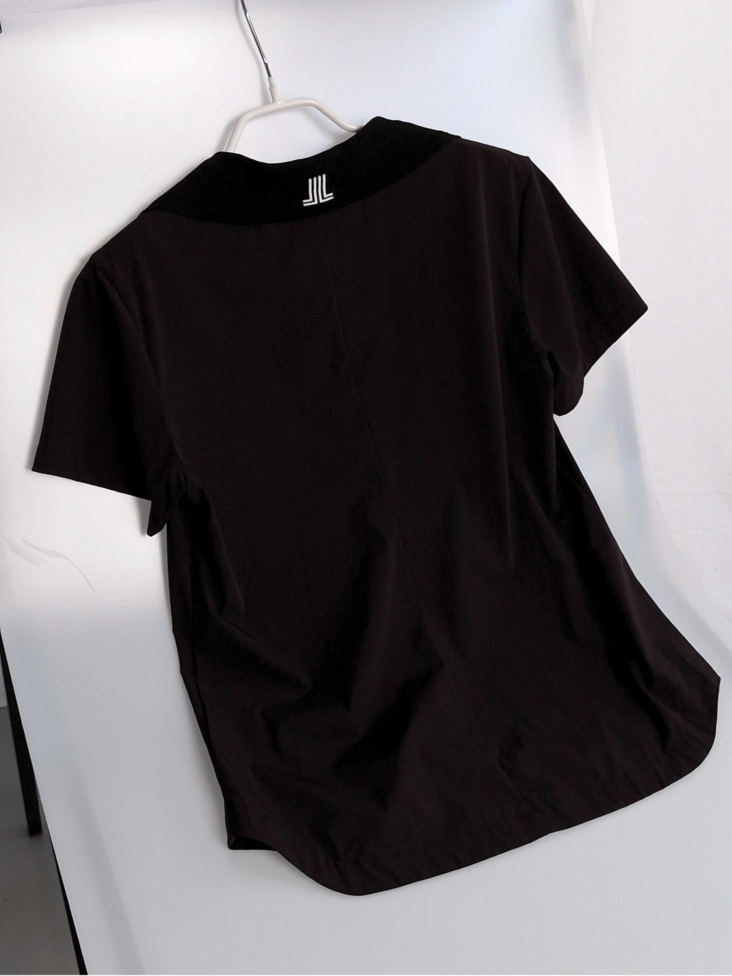 LANVIN BLANC 랑방블랑 블랙 카라 티셔츠 90 [A246] 3