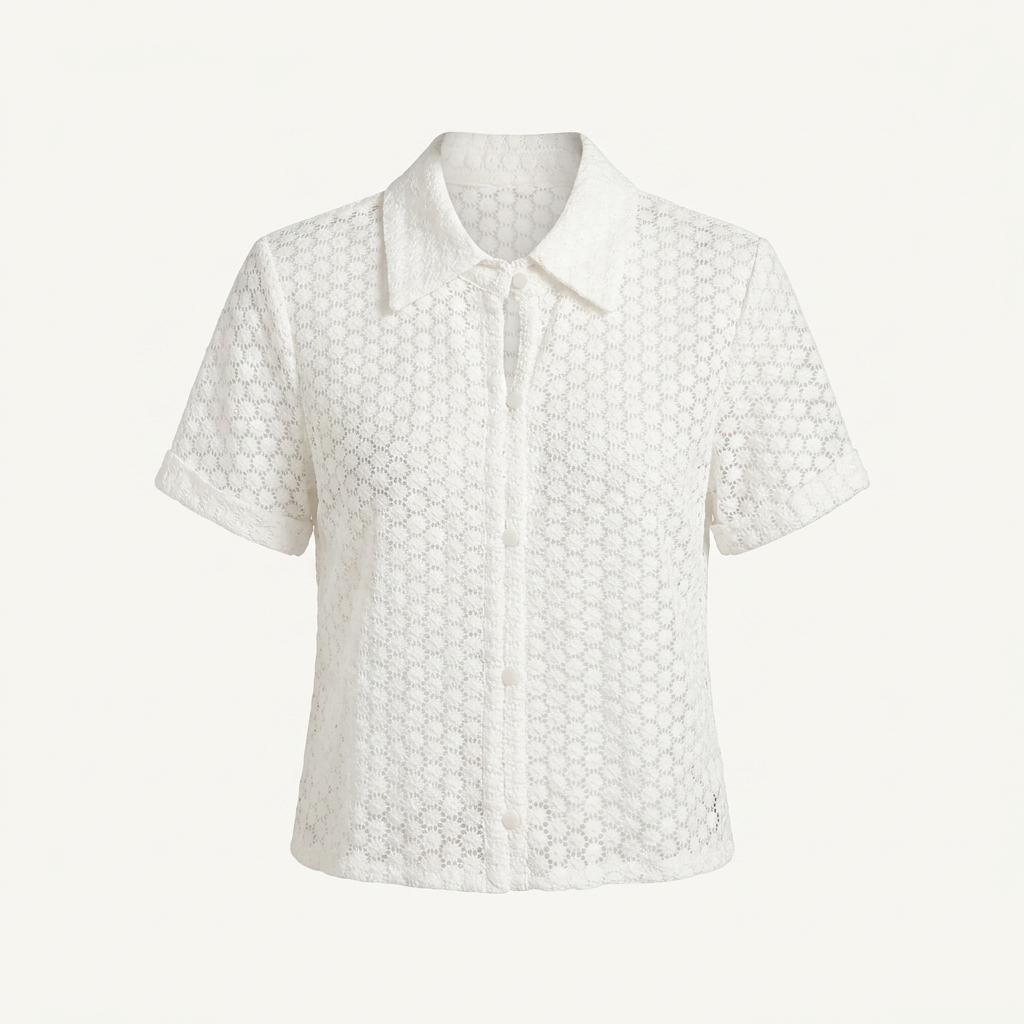 FABRICOLOGY 패브릭컬러지 레이스 블라우스 S [A271] 1