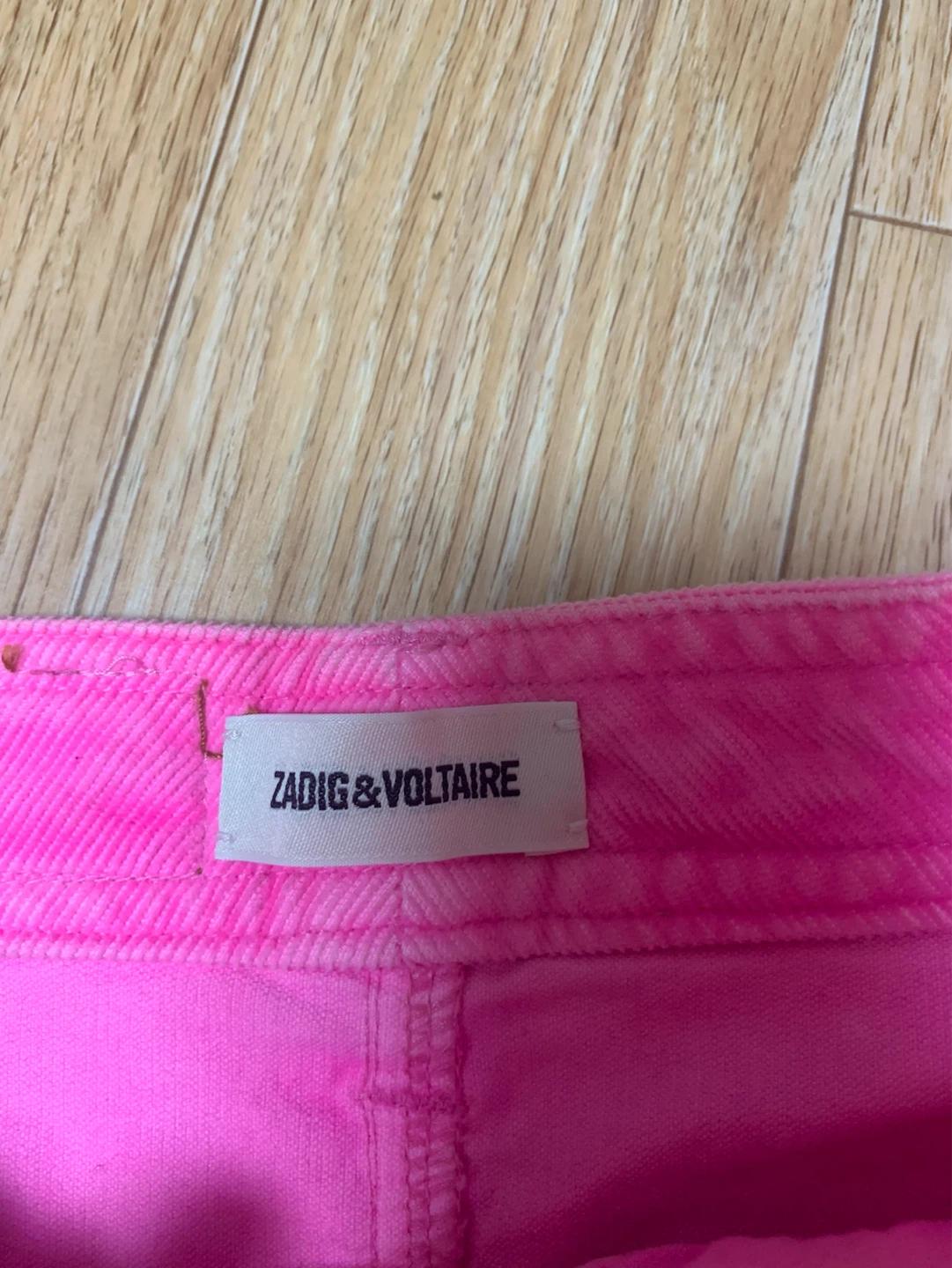 ZADIG&VOLTAIRE 핫핑크 부츠컷 팬츠 34 5