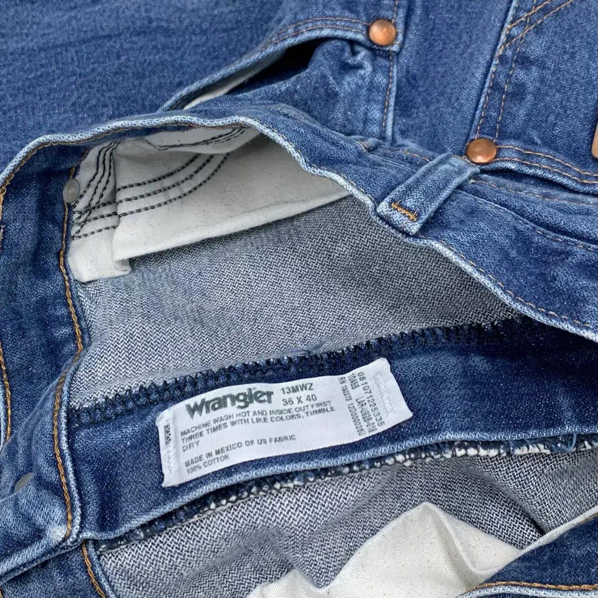 Wrangler 랭글러 13MWZ 카우보이컷 데님팬츠 (36) 8