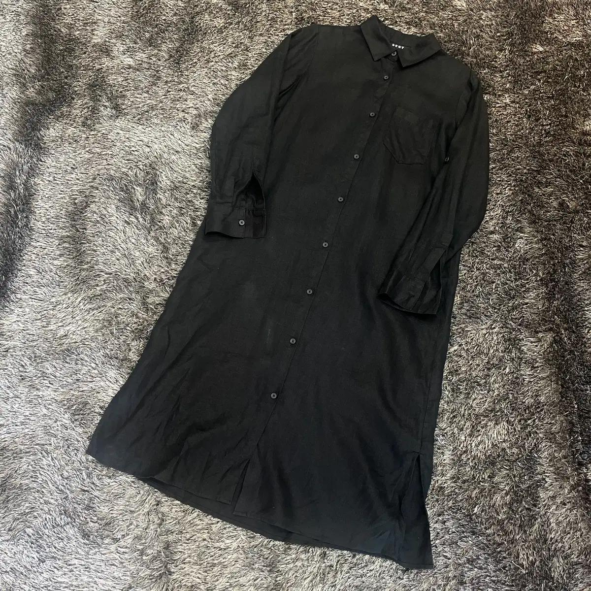 DKNY 린넨 원피스 셔츠 (XS) 2