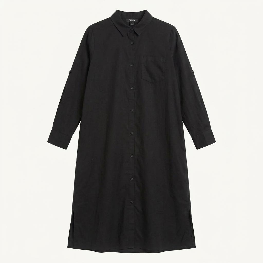 DKNY 린넨 원피스 셔츠 (XS)