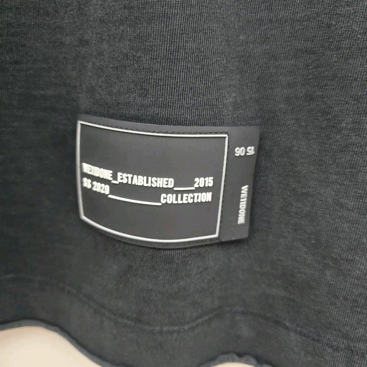 웰던 (WE11DONE) 블랙 로고 오버핏 반팔 티셔츠 9