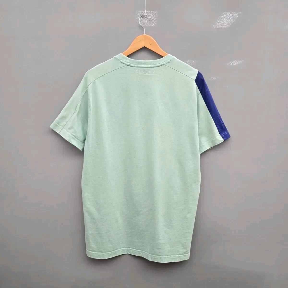스파이더 민트색 반팔티 XL 6