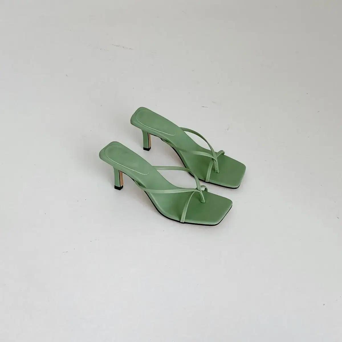 #375 쪼리 7cm 스틸레토힐 235 민트 2