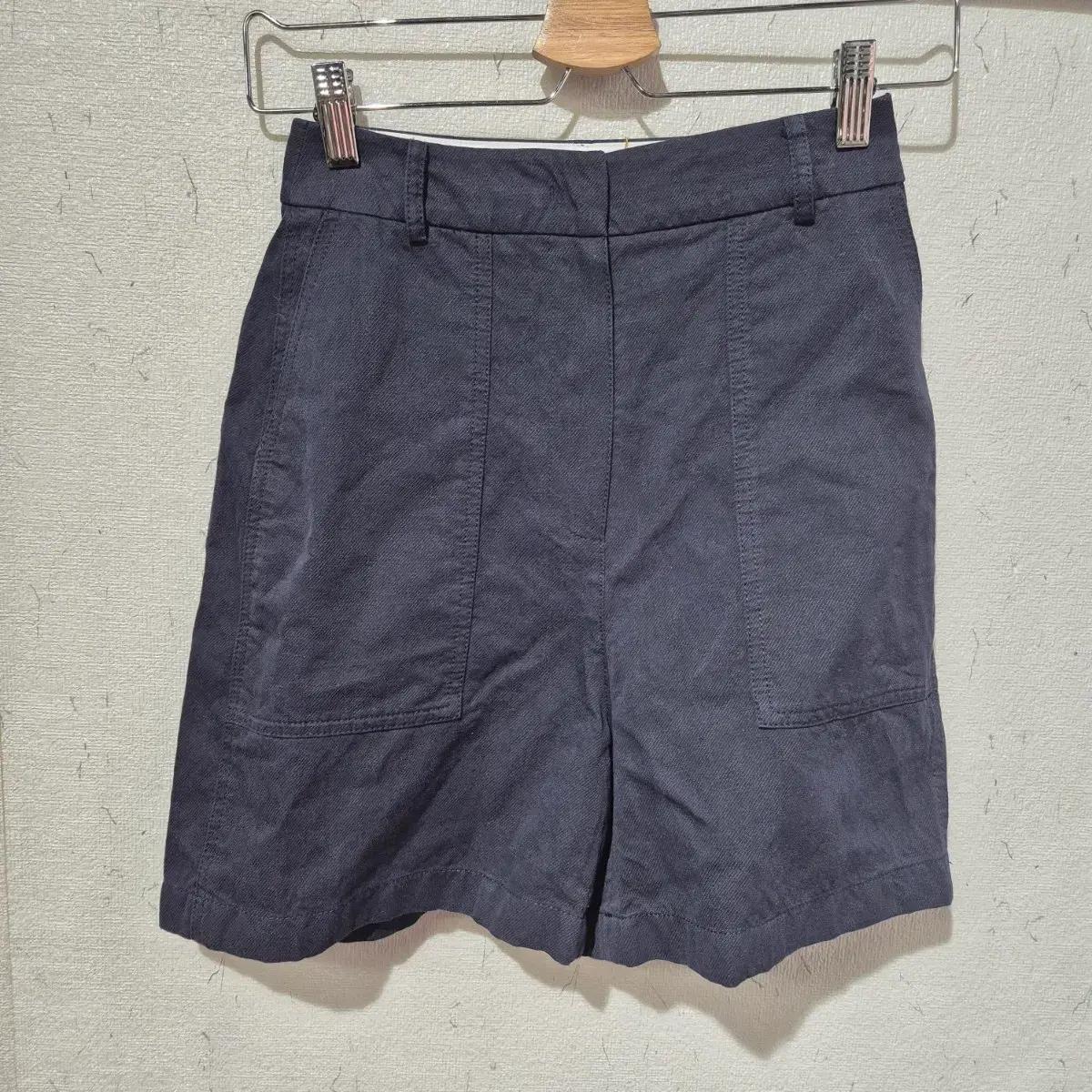 A.P.C 무지 반바지 네이비 2