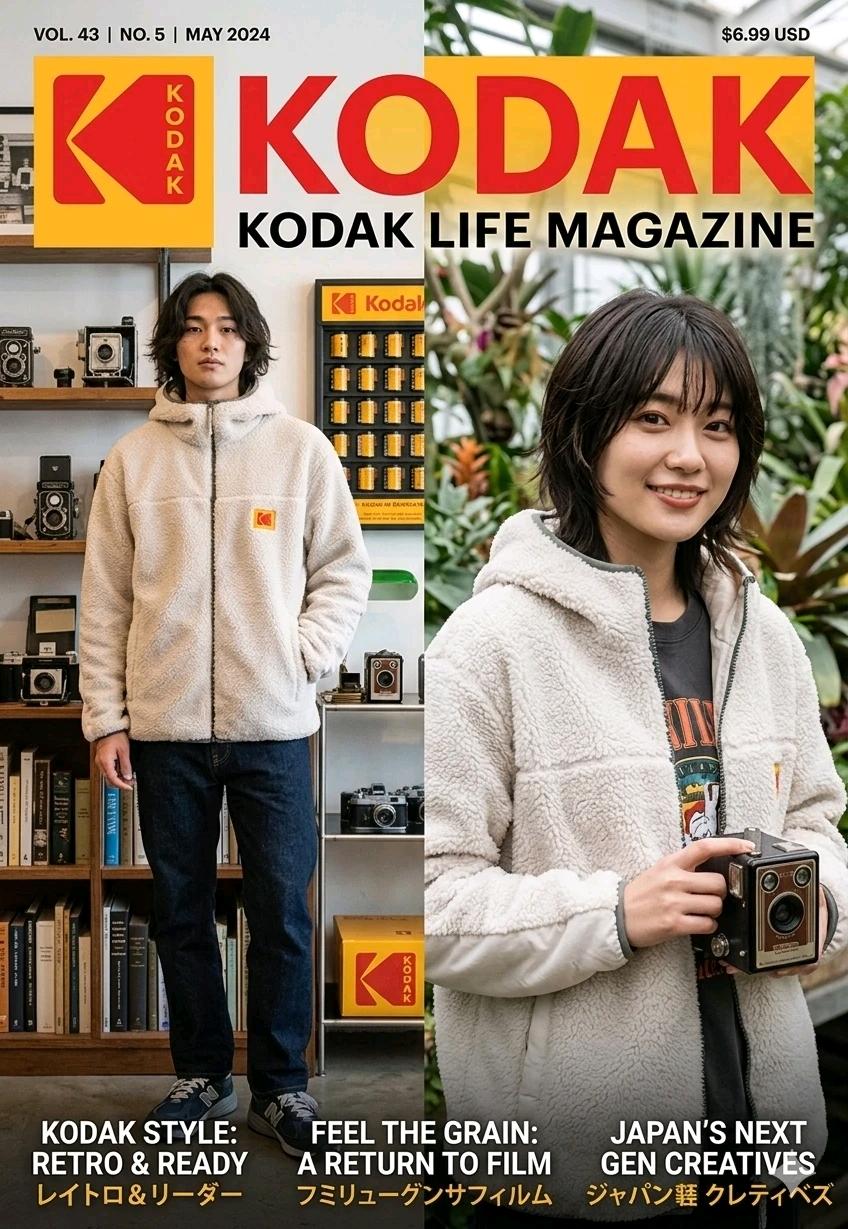95/77.Kodak 에센셜 플리스후드자켓(공용) 2