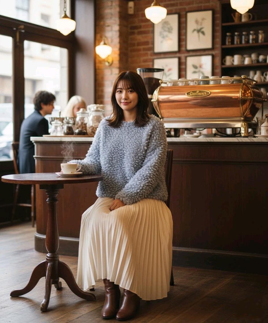 (새상품)66.LiLi Rona 뽀글이 크롭니트 2