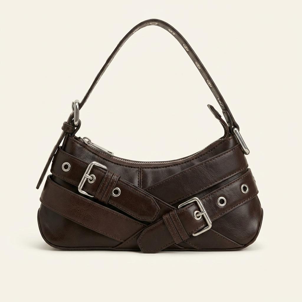 ZARA 숄더백 다크브라운