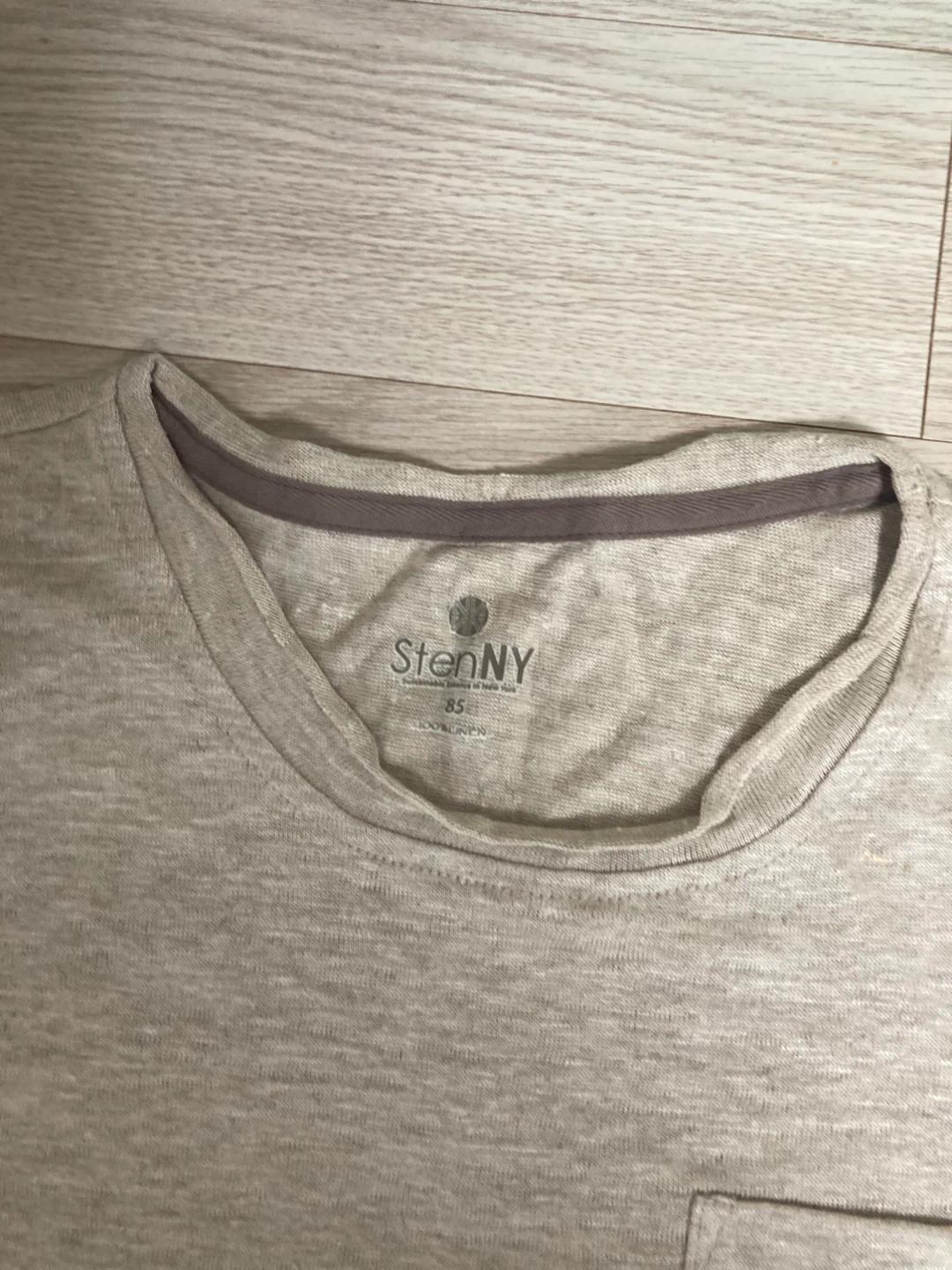 StenNY 베이지 포켓 린넨 반팔 티셔츠 미착용 새상품 5