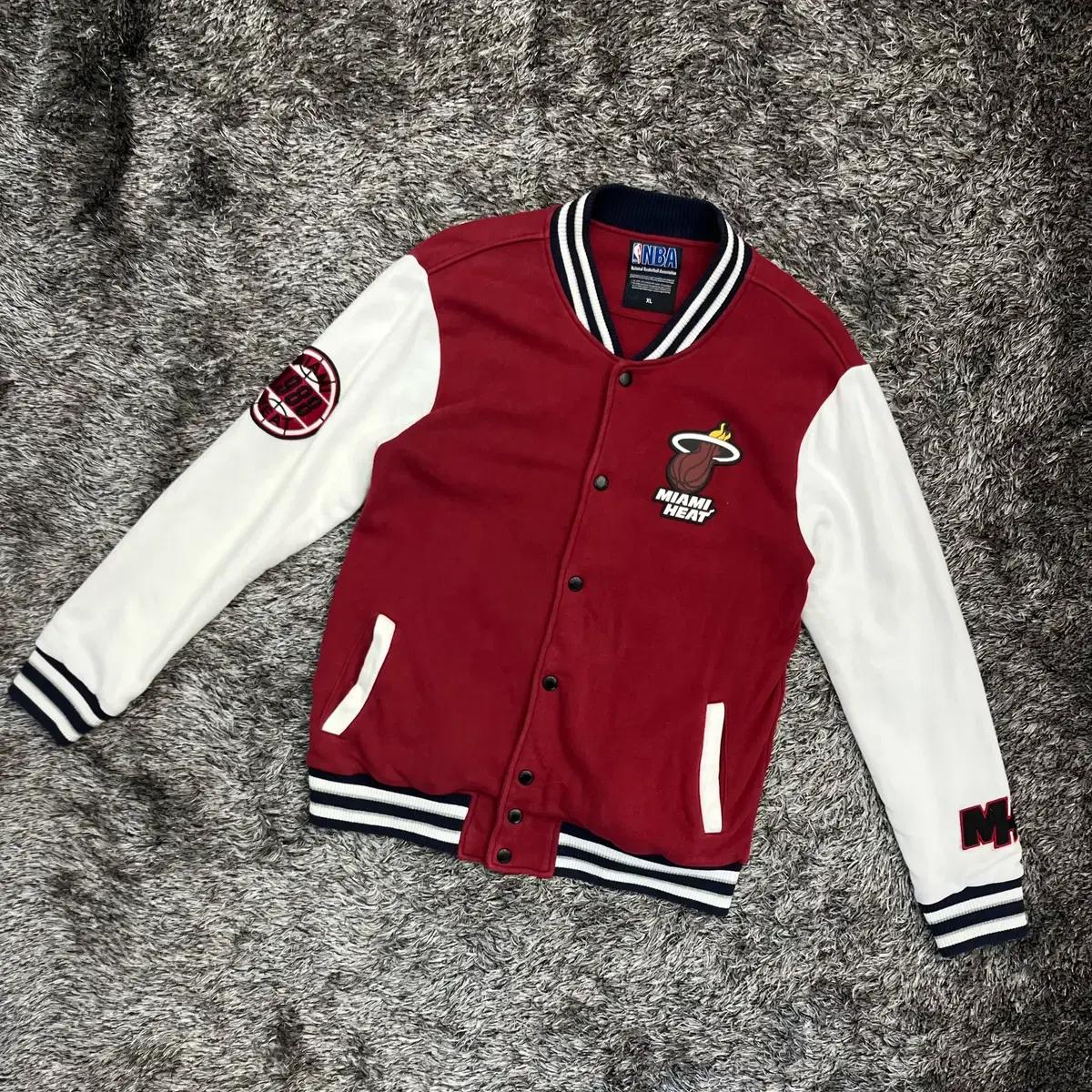NBA 마이애미 히트 바시티 자켓 (XL) 2