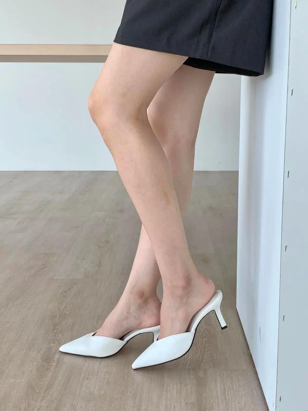 #세일 856 뾰족코 7cm 형광 스틸레토힐 235 그린 7