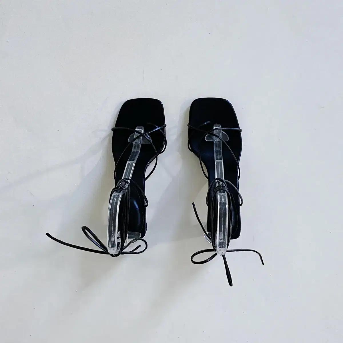 #세일 182 하이글램 6cm 쪼리샌들 225 블랙 3