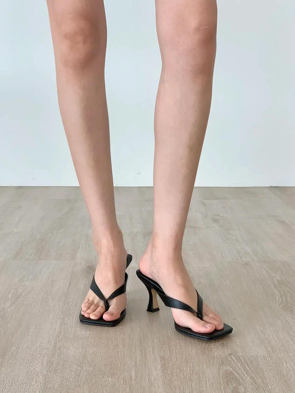 #세일 9131 네온비비드 7cm 쪼리 225 그린 10