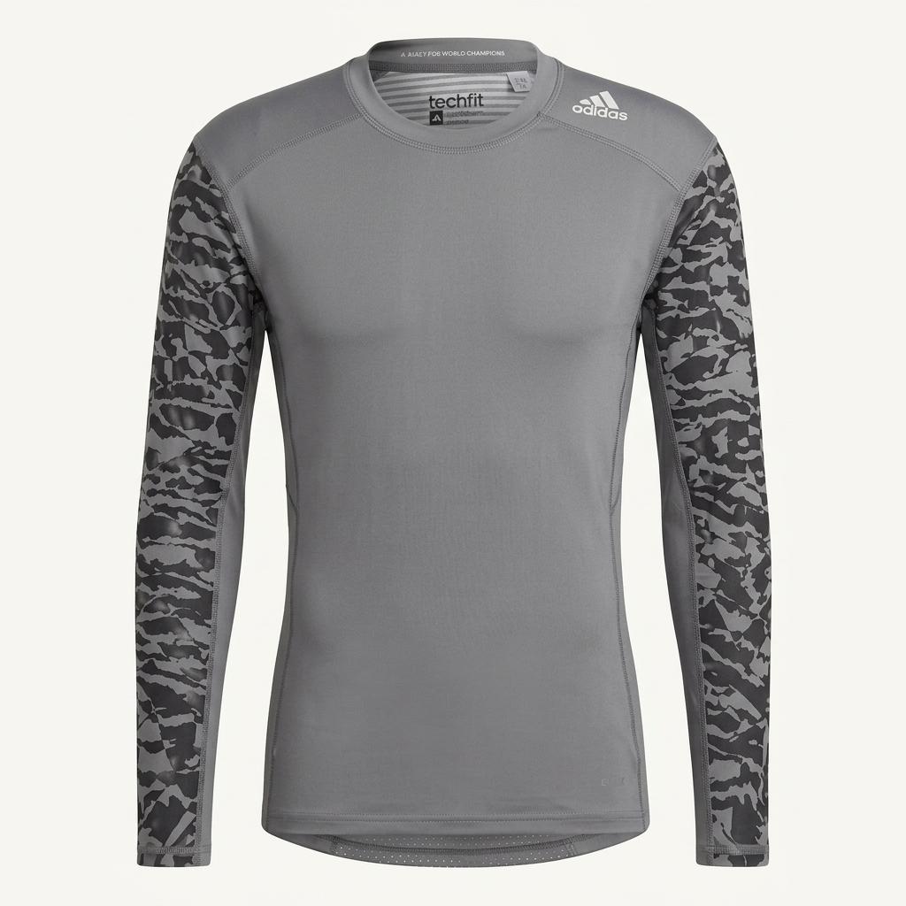 115,3XL )) adidas 아디다스 techfit 긴팔티셔츠 ! 달라붙는핏~ 1