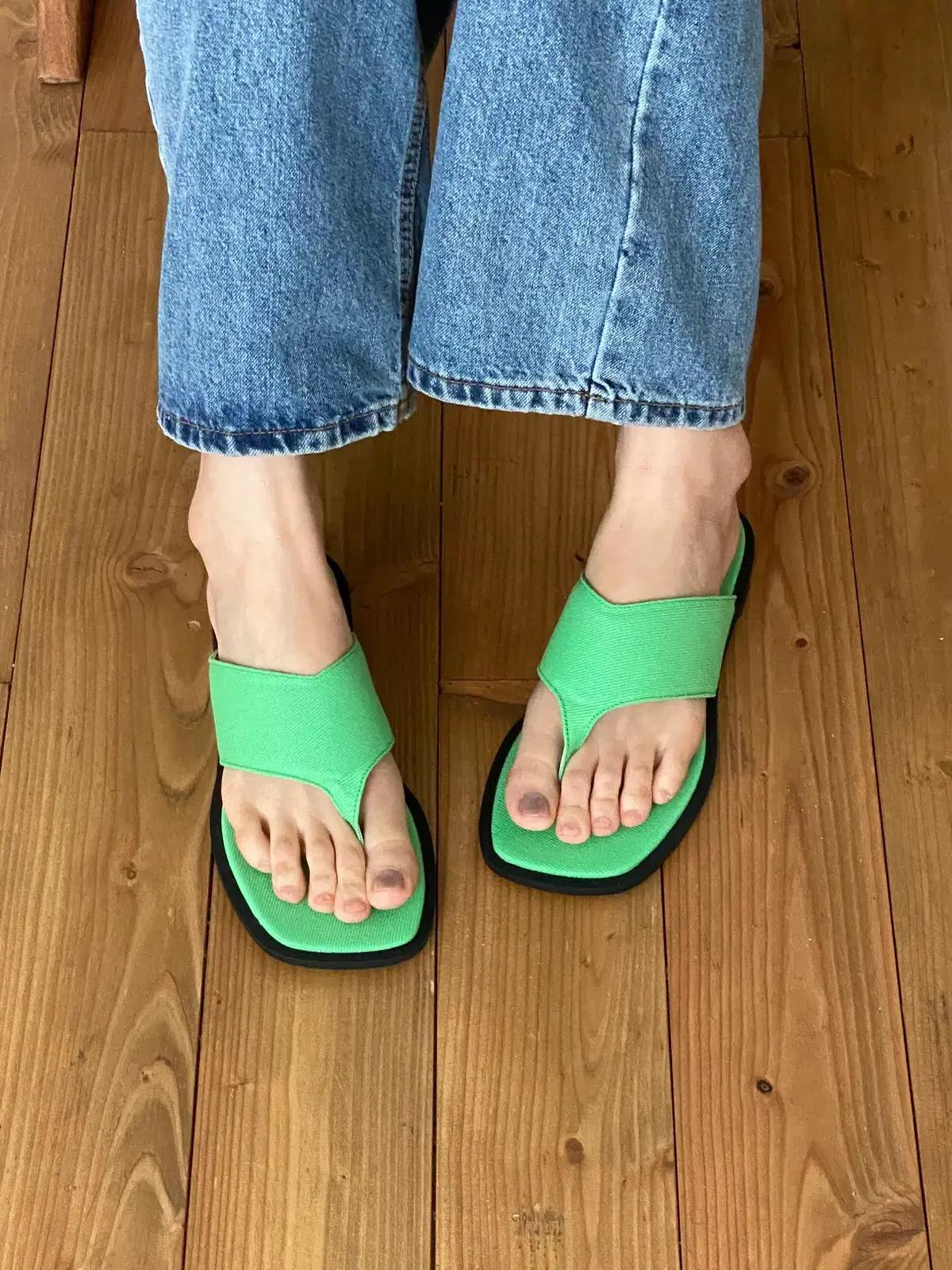 #419 파스텔 1cm 여성 쪼리 240 민트_디피상품 2