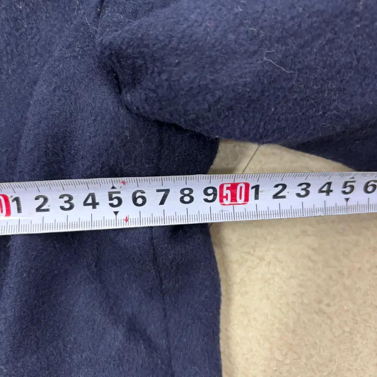 빈티지 네이비 더블 롱코트 6