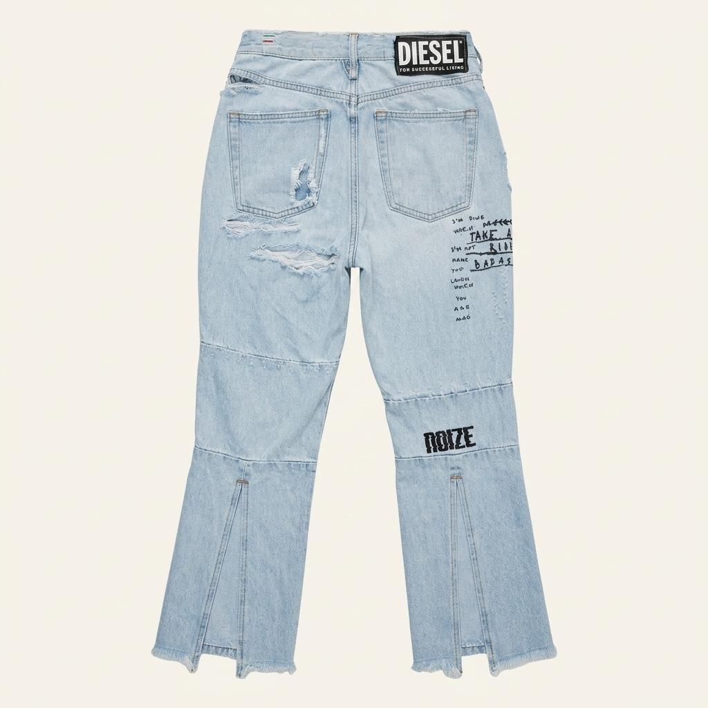 디젤(DIESEL) 여성용 D-EARLIE-S 슬림 부츠컷 데님 팬츠 1