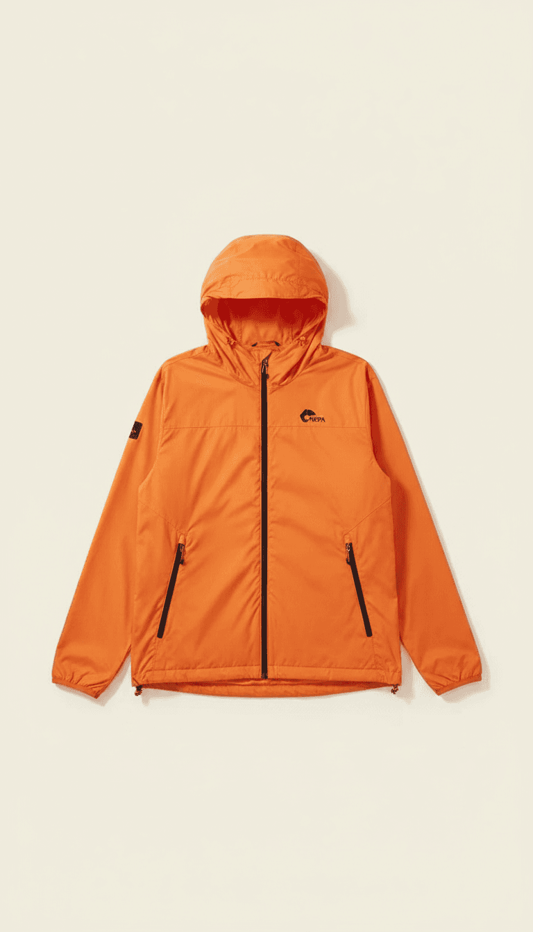 네파 경량 후드 바람막이 점퍼 오렌지 XXL 1