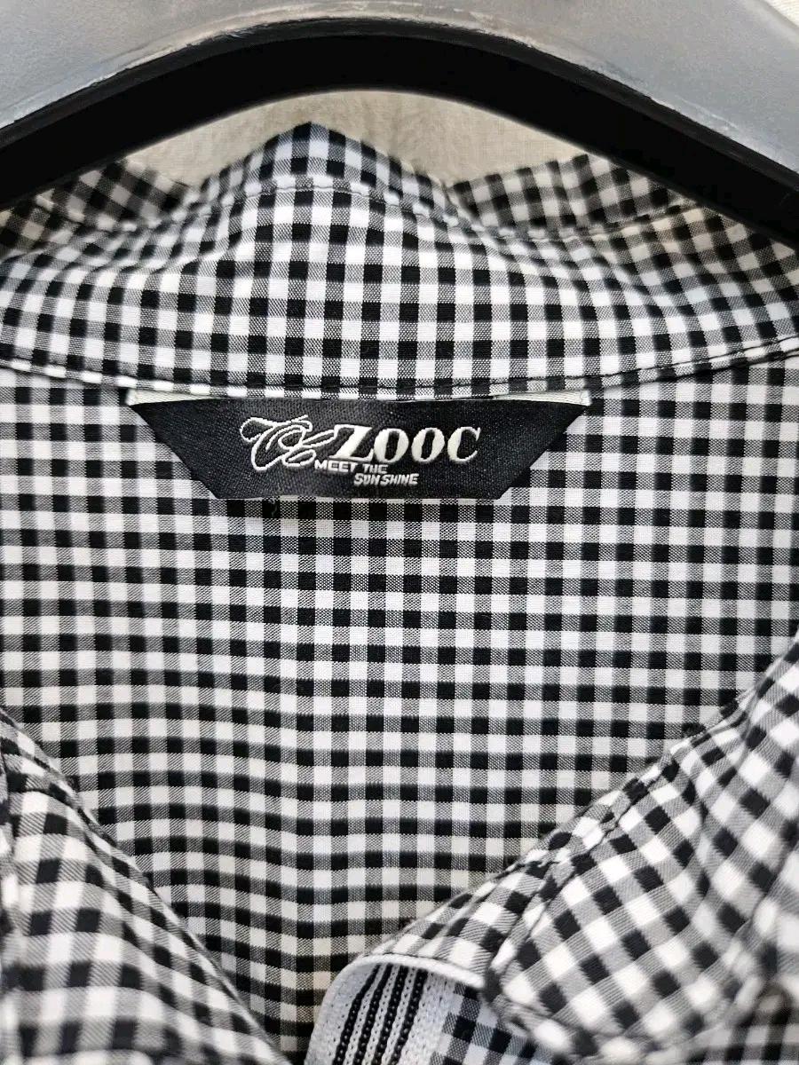 ZOOC 블랙 앤 화이트 체크 원피스 4