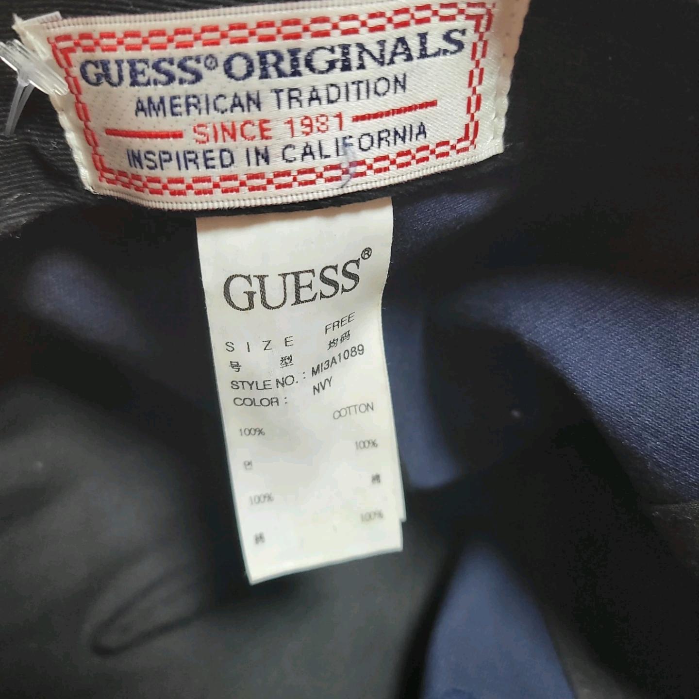 GUESS x Pepsi 콜라보 캡모자 네이비 FREE 5