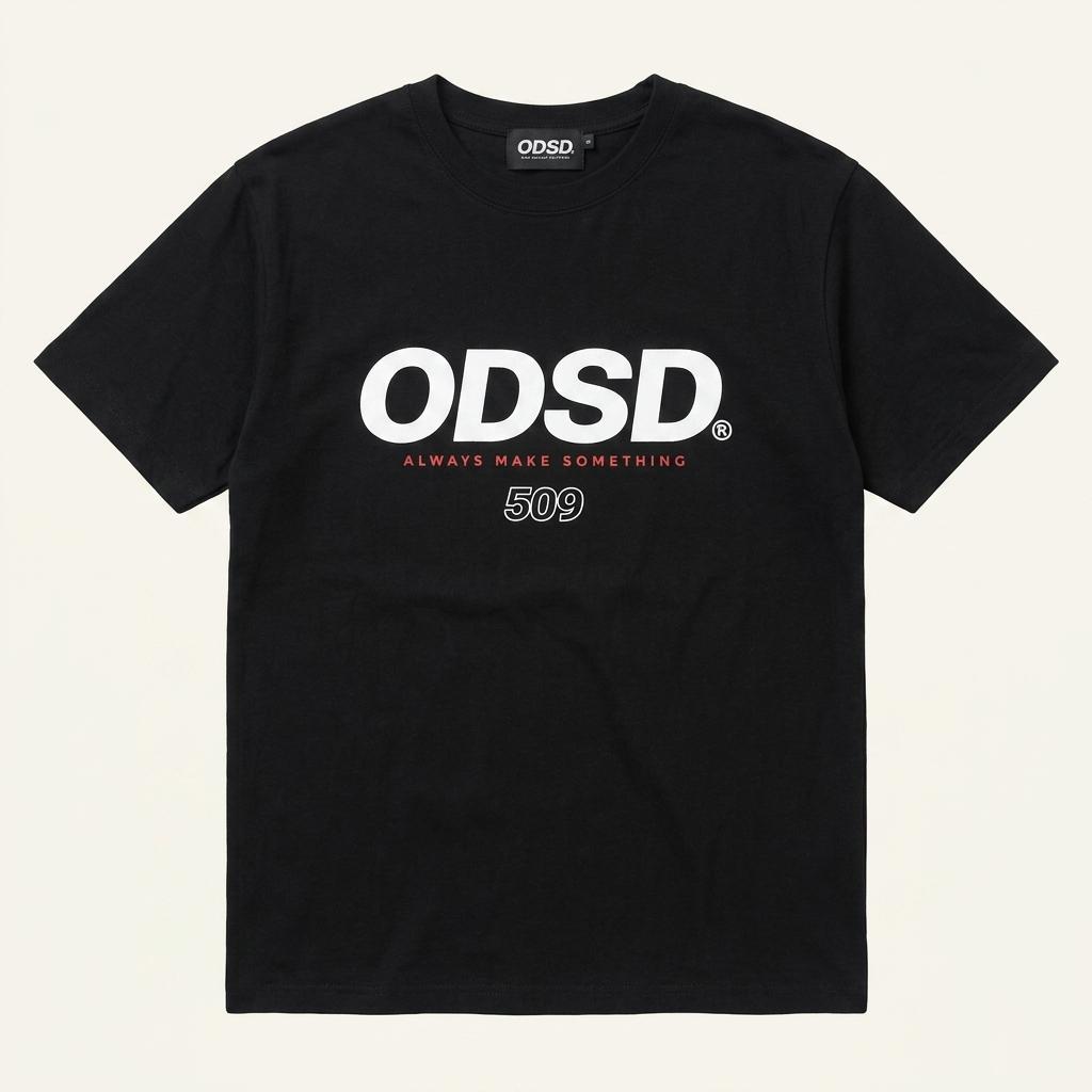 오드스튜디오 ODSD 그래픽 로고 반팔 티셔츠 블랙 1