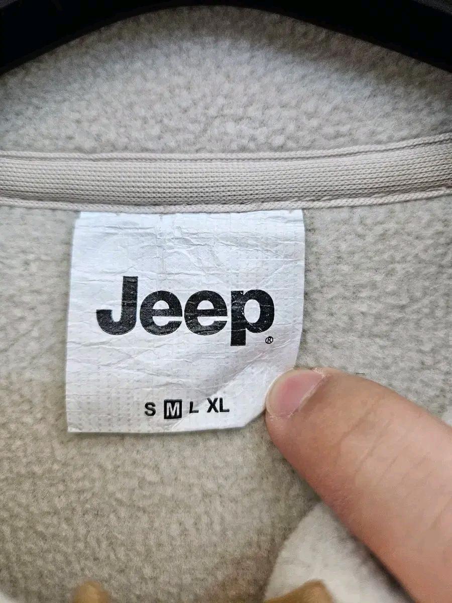 JEEP 베이지 플리스 조끼 5
