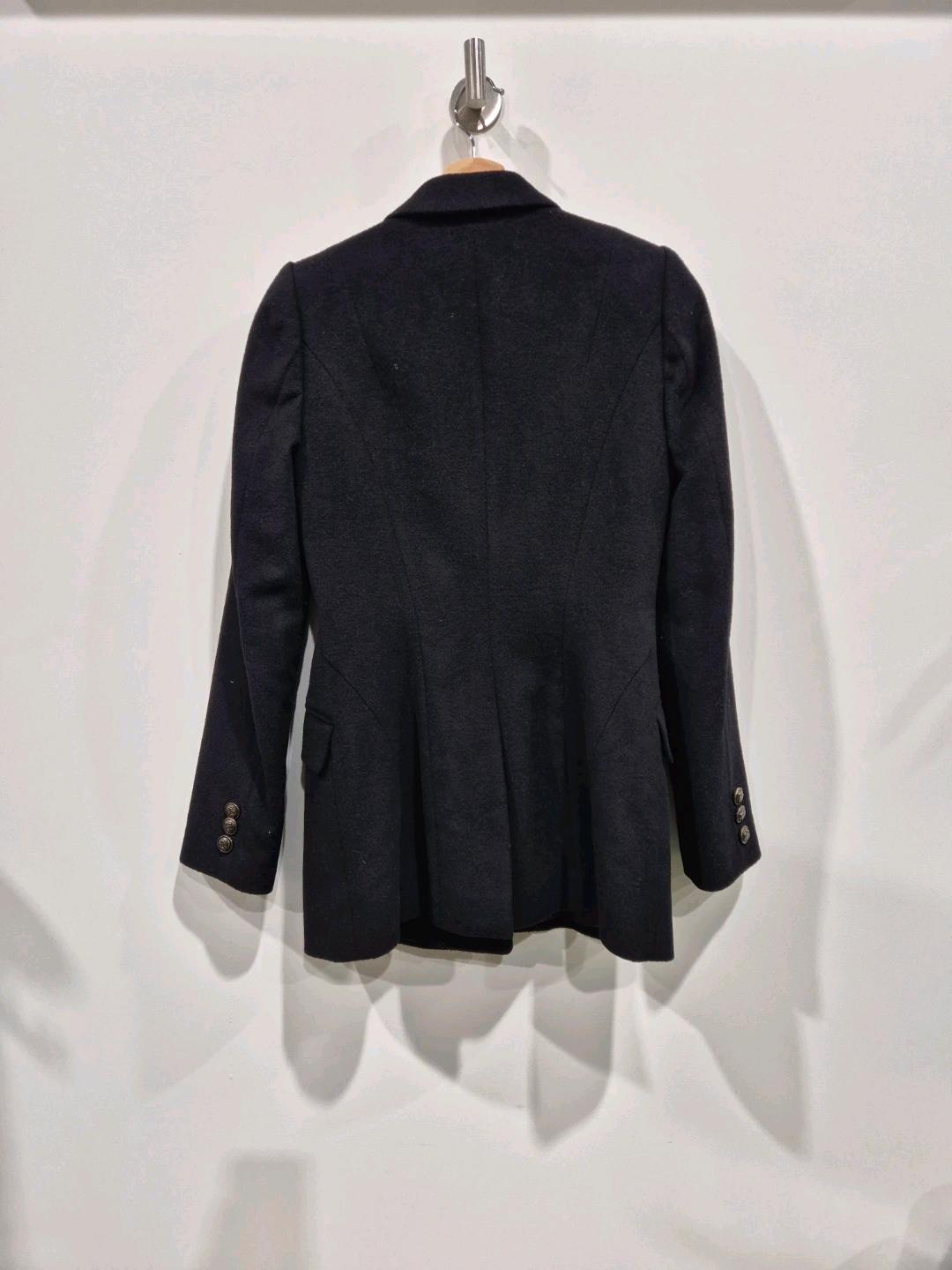 ZOOC 여성 블랙 더블 울 코트 55 3