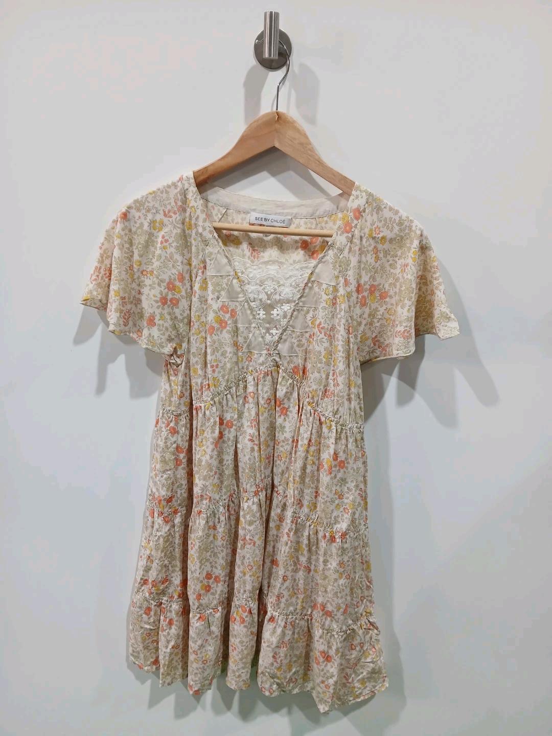 씨 바이 끌로에 플라워 레이스 원피스 40 2