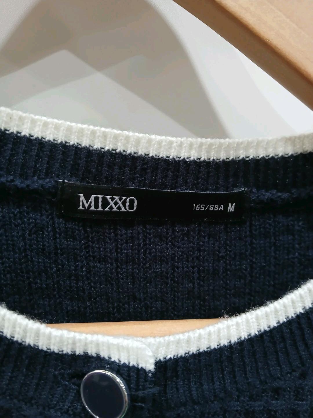 미쏘 네이비 라운드넥 가디건 M 4