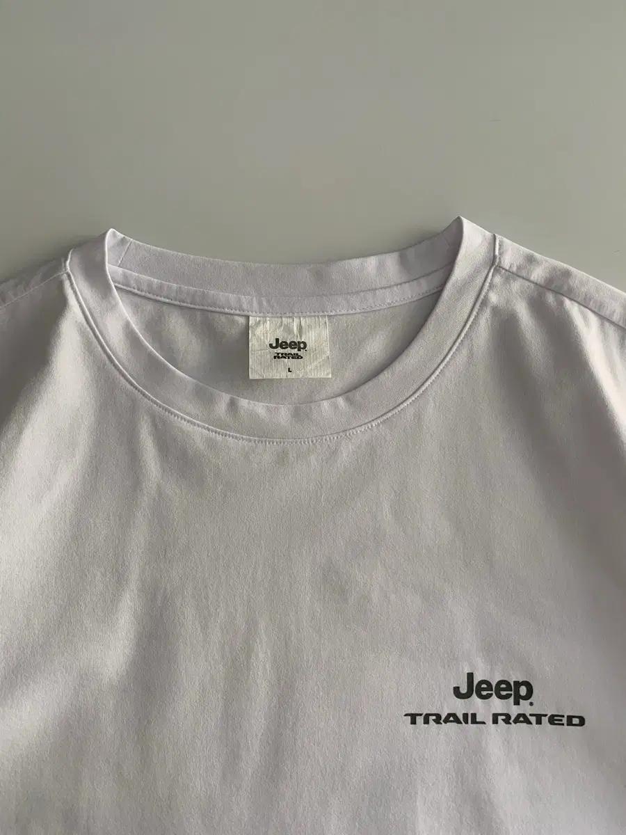 Jeep 지프 화이트 반팔티 4