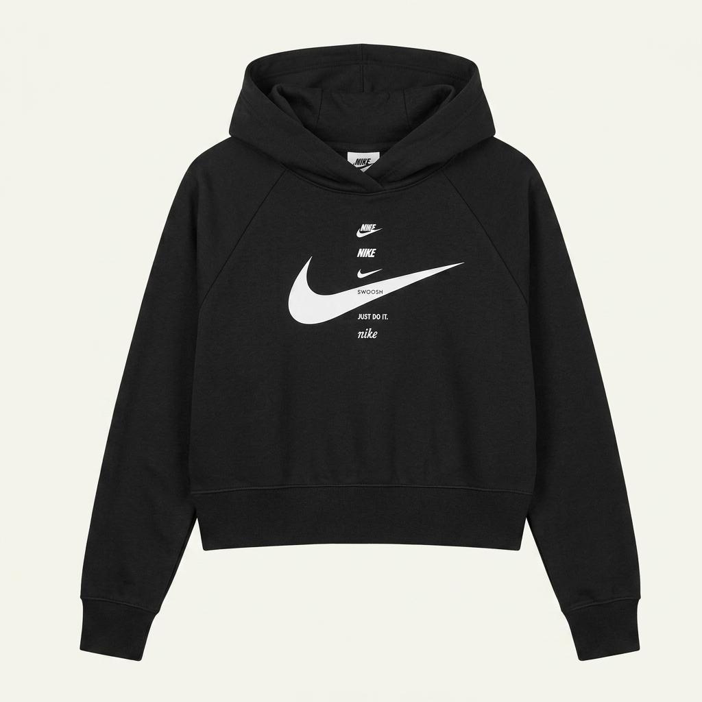 Nike 스우시 크롭 여성 후드티L 1