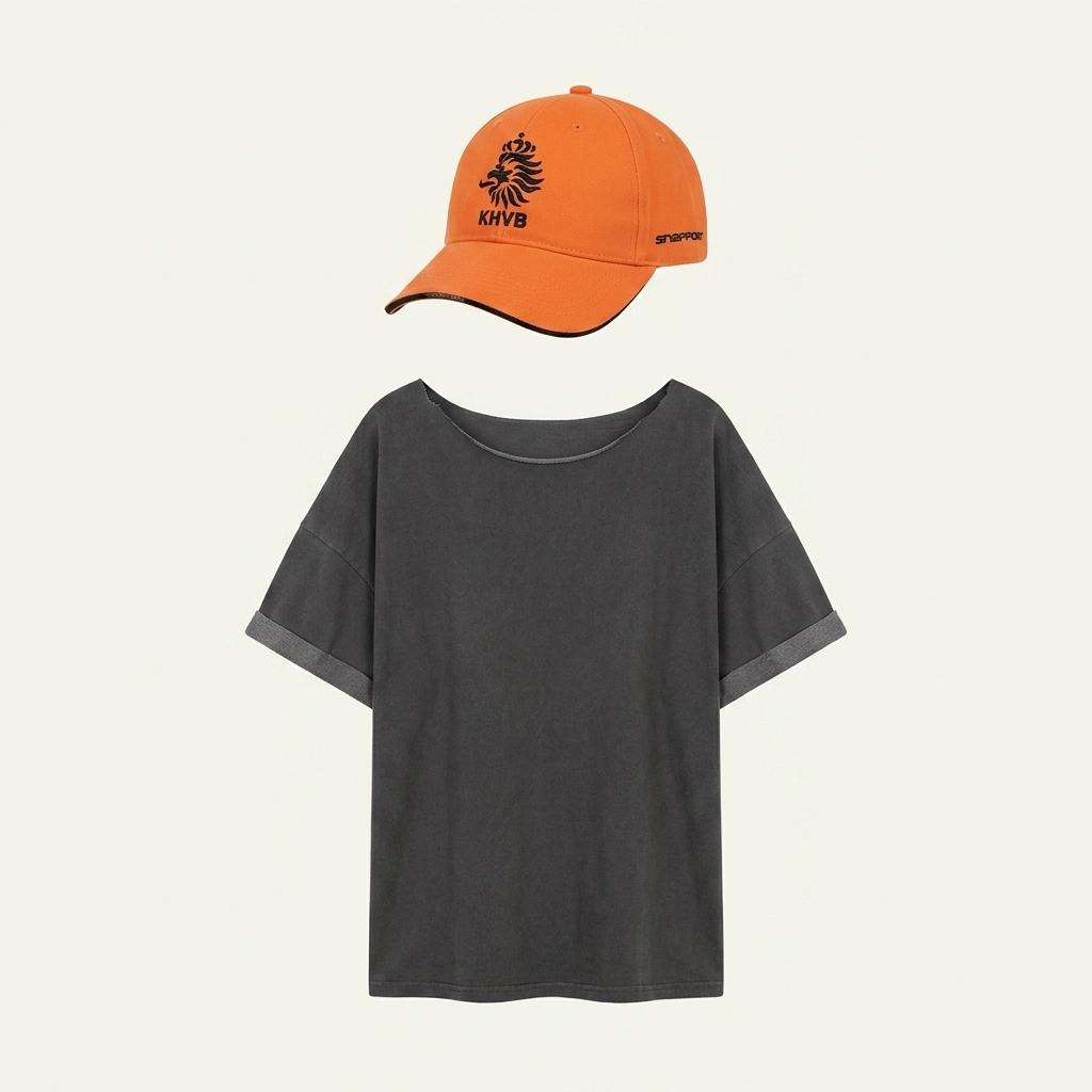 나이키 KNVB 자수로고 오렌지 캡모자 H2985 1