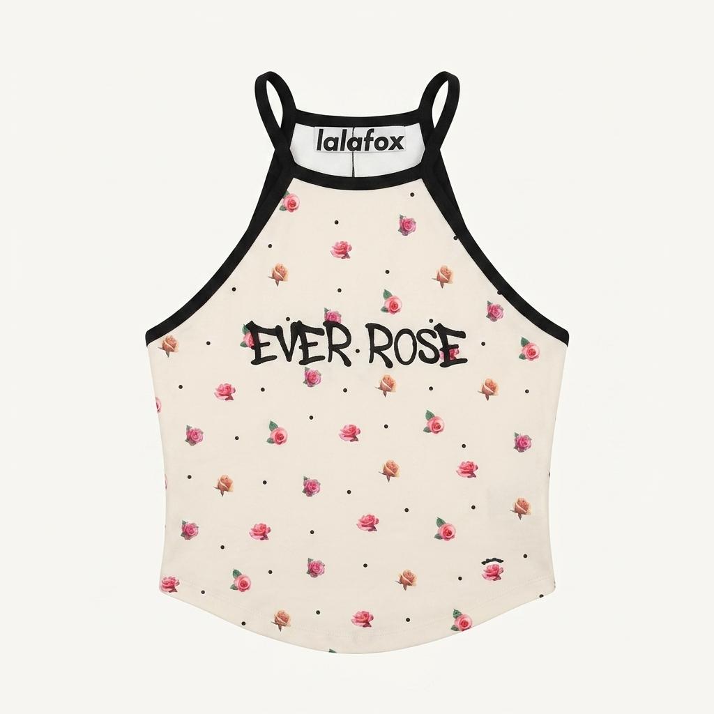 LALAFOX 라라폭스 에바로즈 홀터넥 탑 FREE [A284] 1