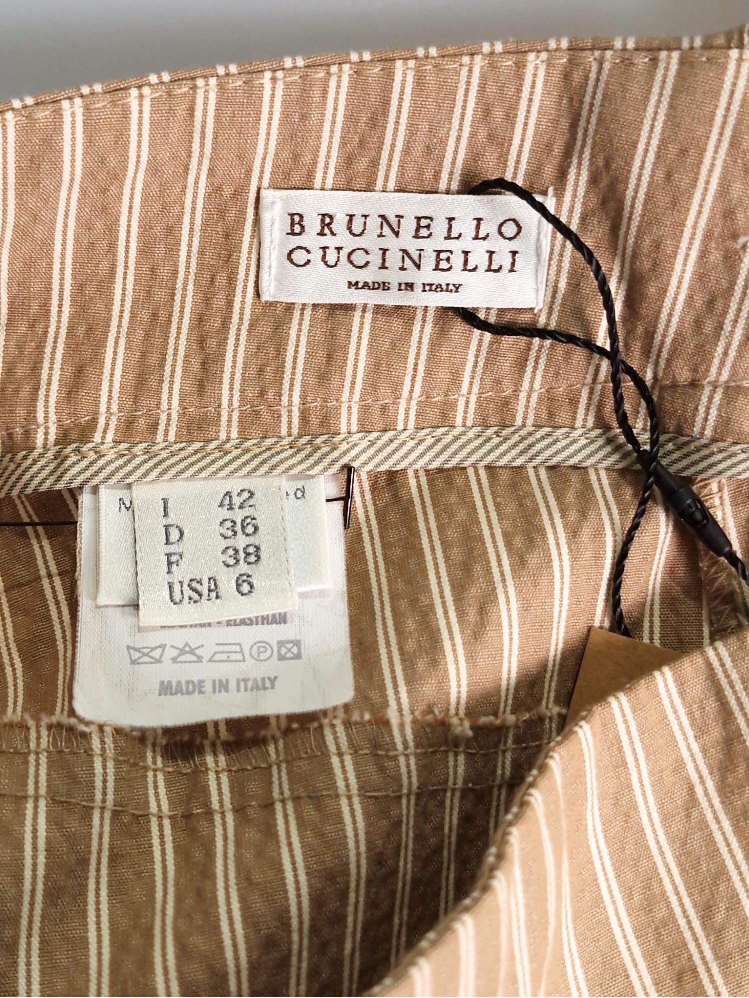 Brunello Cucinelli 브루넬로 쿠치넬리 스커트 USA 6 [A295] 4
