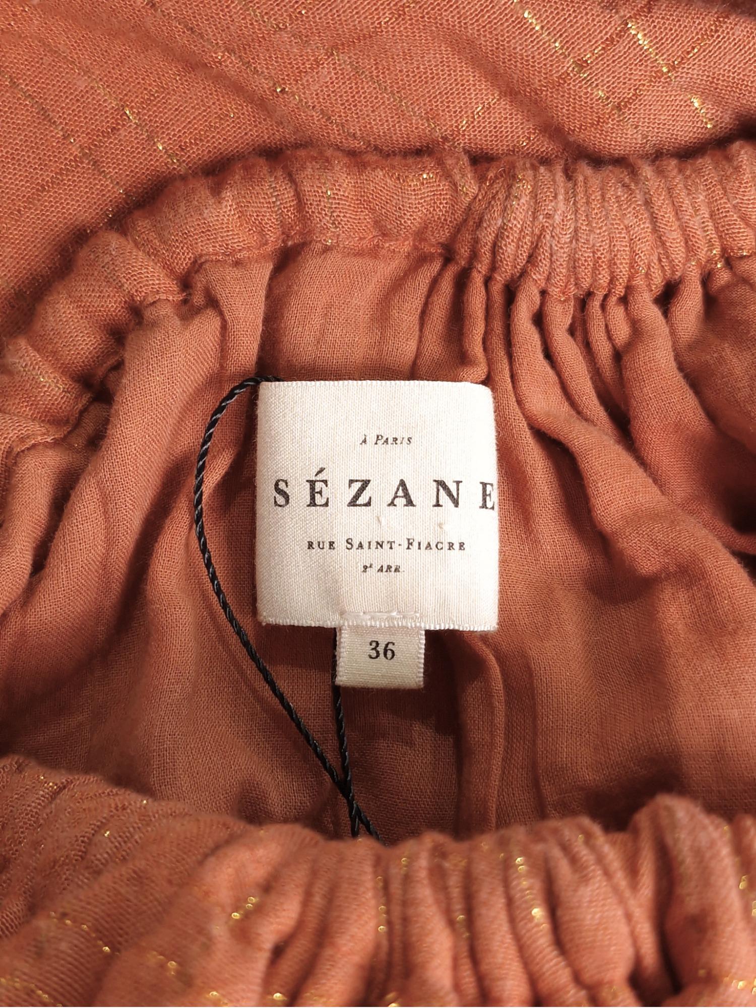 Sézane 세잔 브라운 민소매 원피스 36 [PA074] 5