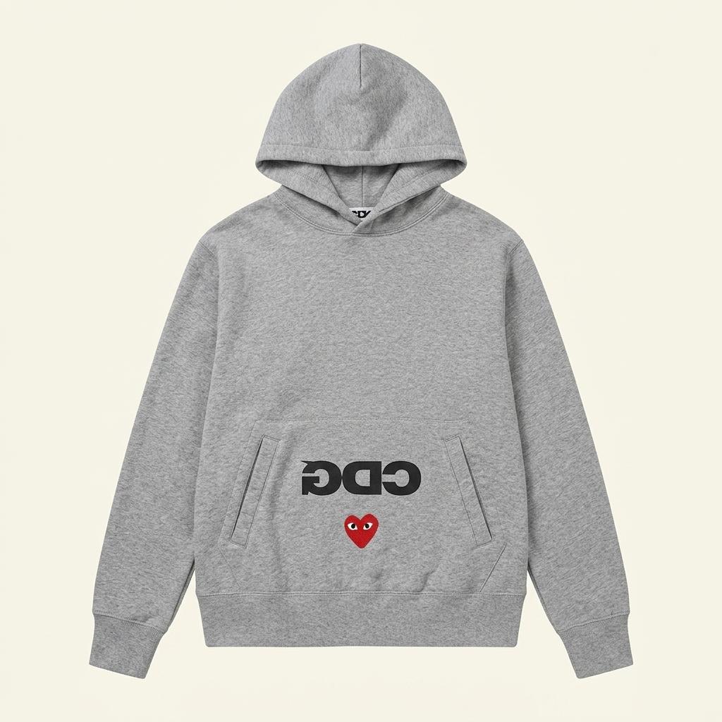 꼼데가르송 CDG 그레이 후드티 E0618 1